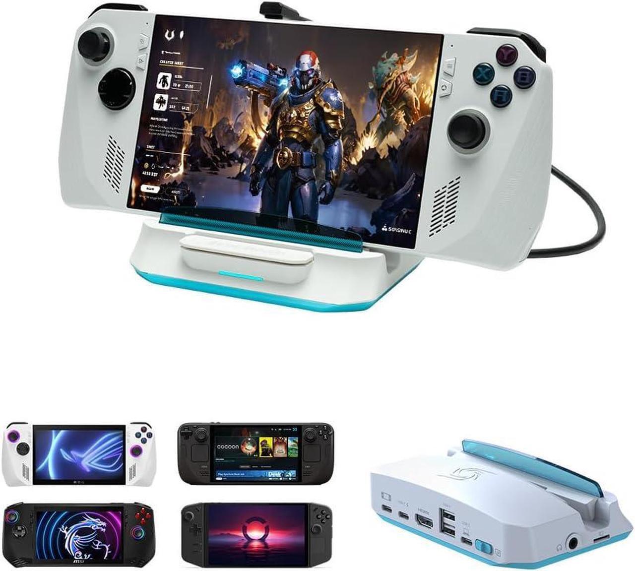 Main image of Steam Deck Dock with HDMI 4K@60Hz, USB C Charging, Screen Mirroring, Video Capture for Steam Deck, ROG Ally, Legion Go,  Claw, Switch, iPhone, iPad - X'TRA GO GC515