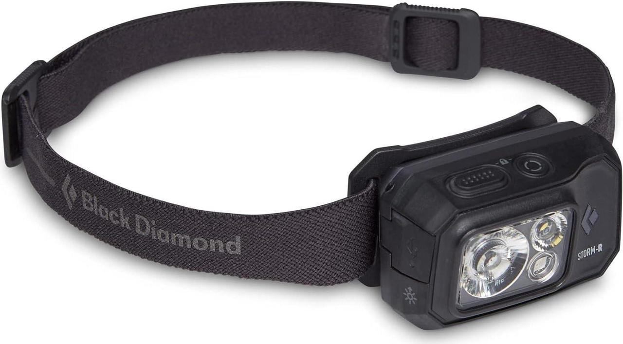 Main image of Storm 500-R Rechargeable LED Headlamp, Waterproof and Dimmable for Camping, Hiking, Running, Hunting, Work with Red Light Headlamp Mode, Black