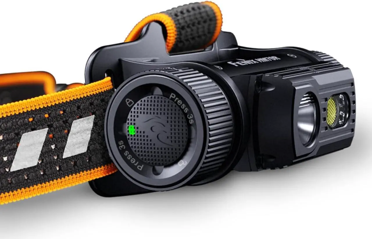 Alt view image 3 of 7 - HM70R Headlamp, 1600 Lumen USB-C Rechargeable with White, High CRI and Red Beams and Lumentac Organizer