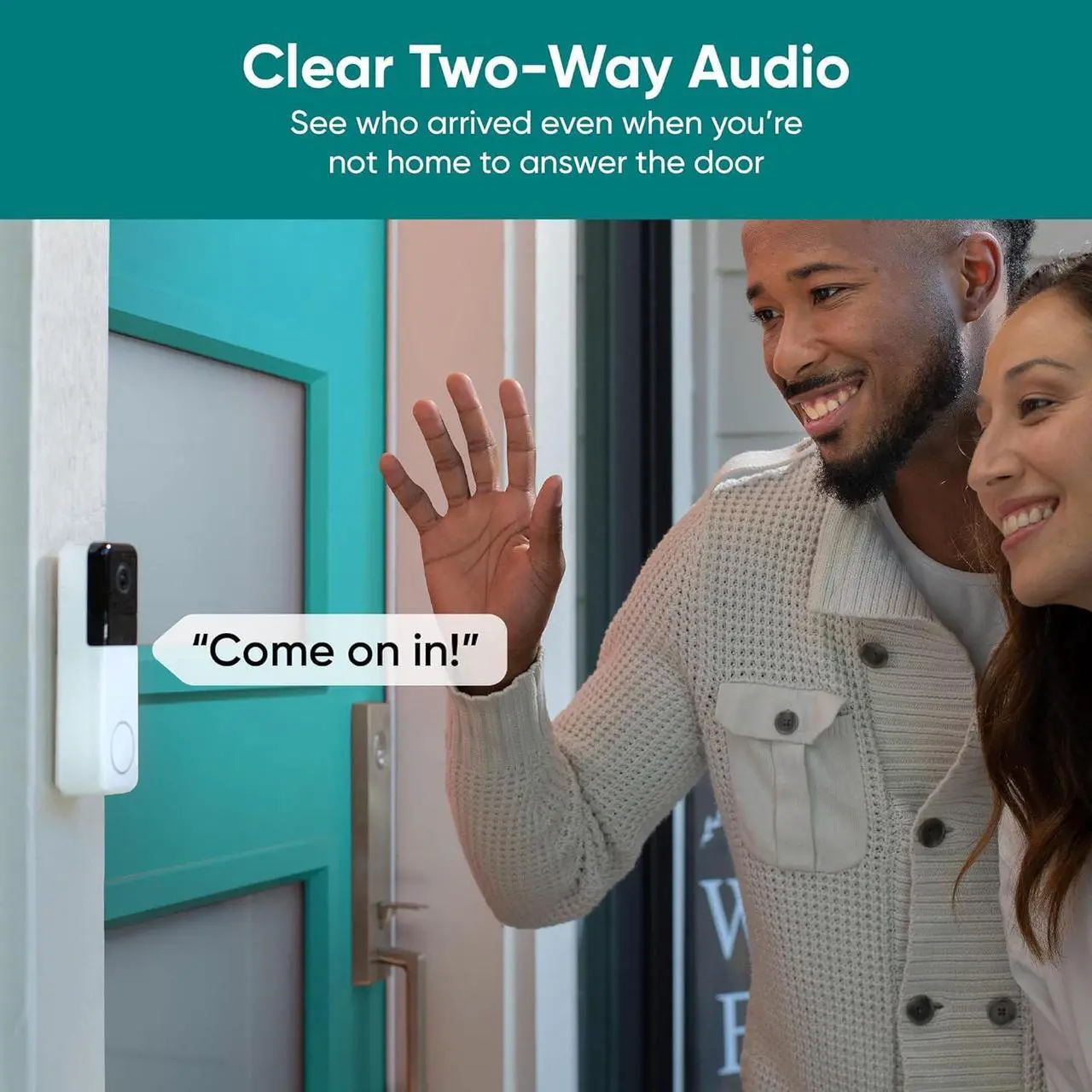 Alt view image 5 of 7 - Wyze Wireless Video Doorbell Pro (Chime Included), 1440 HD Video, 1:1 Aspect Ratio: 1:1 Head-to-Toe View, 2-Way Audio, Night Vision