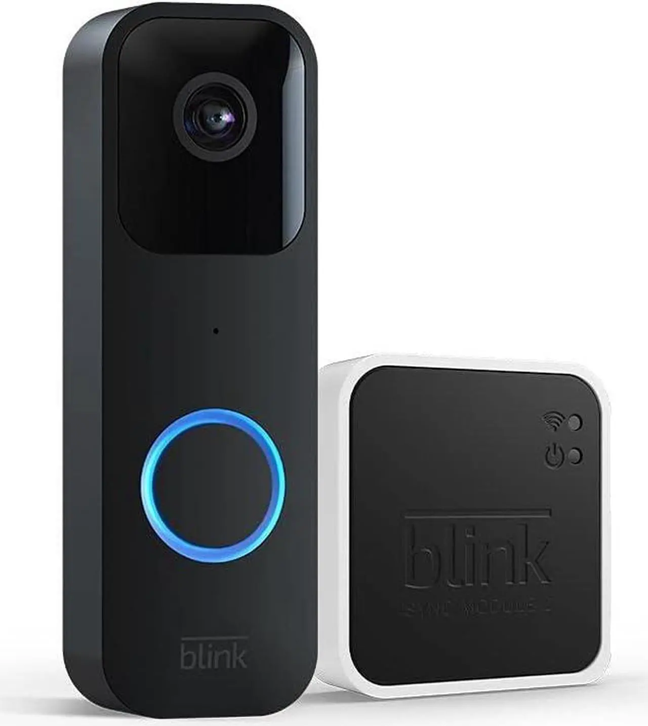 Alt view image 2 of 6 - Blink Video Doorbell + Sync Module 2 (newest model)  Two-way audio, HD video, two-year battery life, motion detection, chime app alerts, Works with Alexa (Black)