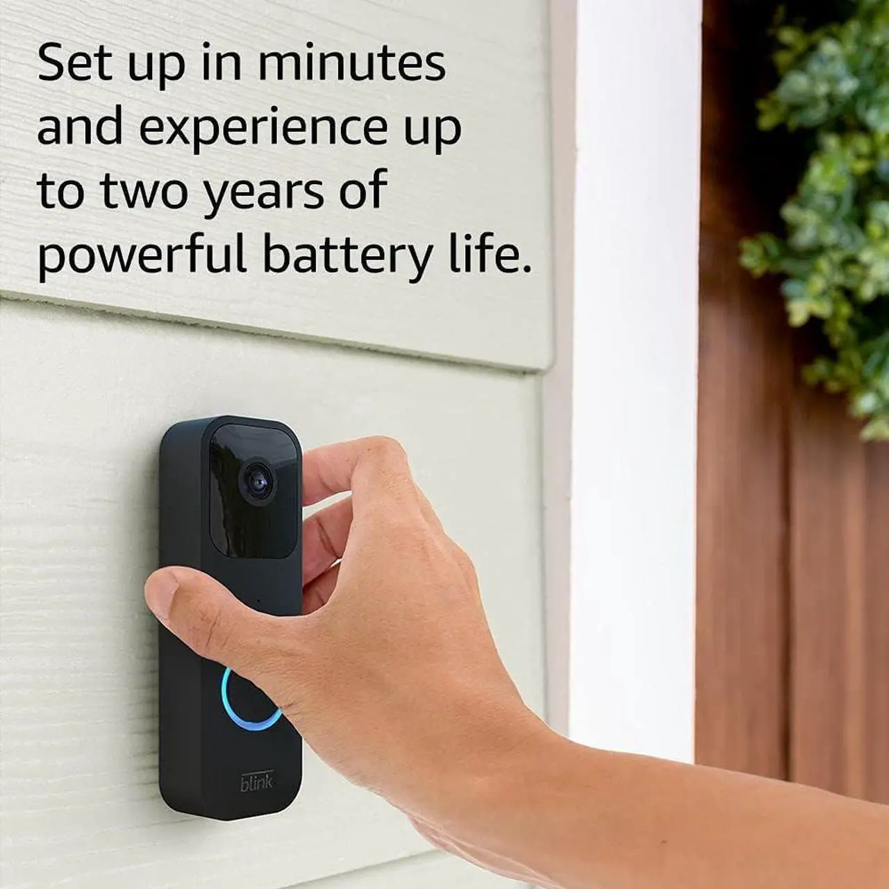 Alt view image 6 of 6 - Blink Video Doorbell + Sync Module 2 (newest model)  Two-way audio, HD video, two-year battery life, motion detection, chime app alerts, Works with Alexa (Black)