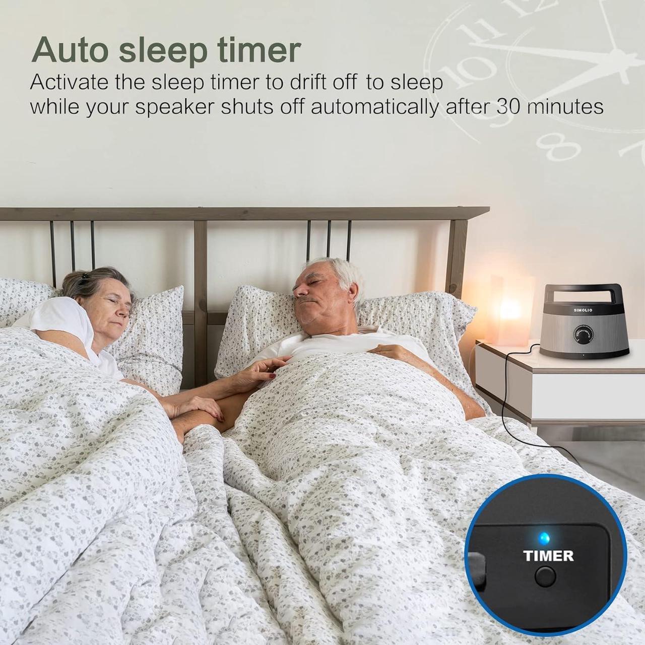 Alt view image 6 of 7 - Wired Speakers for TV with Tone Control, TV Wired-Speakers with 5.5M Long Cord for Digital & Analog Audio, Personal TV Soundbar with Sleep Timer, Ideal for Hard of Hearing and Seniors SM-961