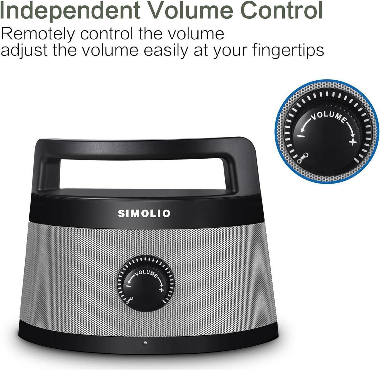Alt view image 7 of 7 - Wired Speakers for TV with Tone Control, TV Wired-Speakers with 5.5M Long Cord for Digital & Analog Audio, Personal TV Soundbar with Sleep Timer, Ideal for Hard of Hearing and Seniors SM-961