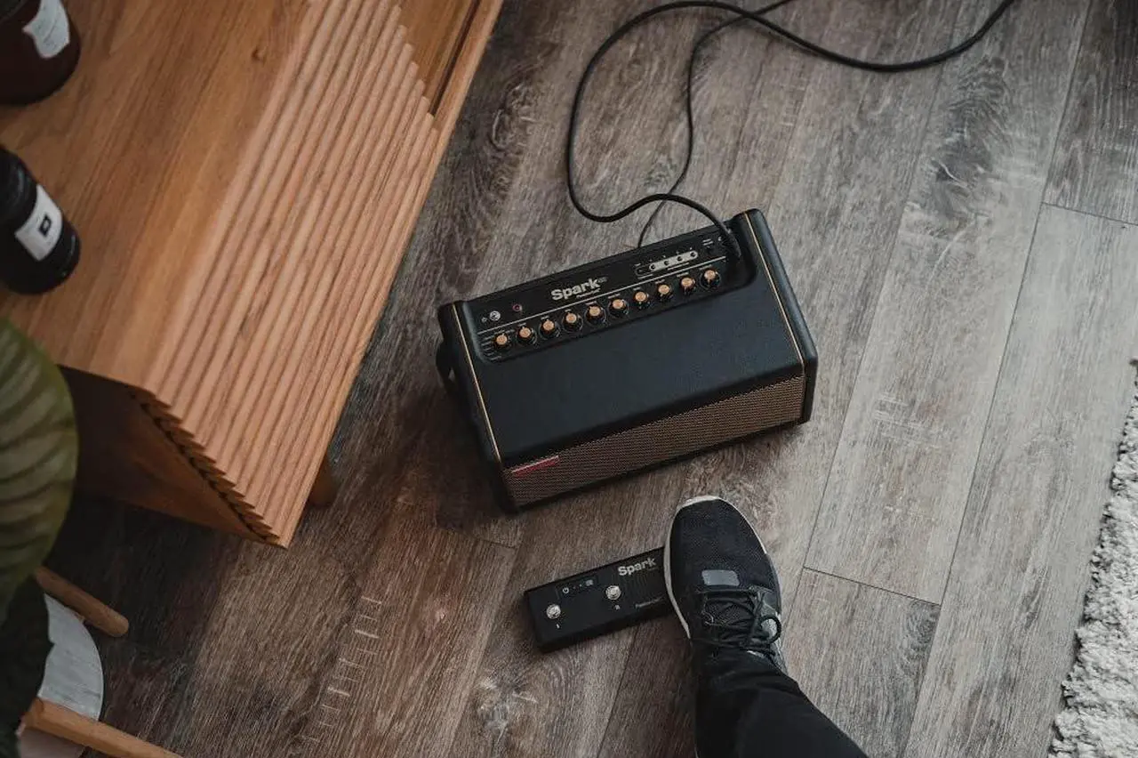Alt view image 6 of 6 - Positive Grid Spark Control Wireless Guitar Footswitch Pedal Controller for Spark Guitar Amplifier and Mobile App with Backing Tracks