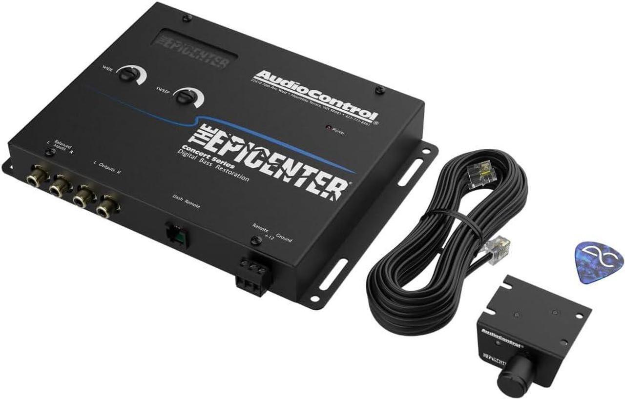 Main image of Digital Bass Restoration Control Processor, Car Audio Bass Booster Enhancer with Wired Remote Control (Black)