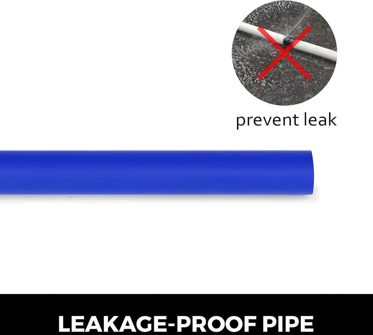 Alt view image 3 of 7 - Oxygen Non-Barrier PEX Tubing 300 Ft Blue 3/4 Inch PEX Pipe Radiant Heat Floor EVOH Pex-B Heat Durable Plumbing Flexible for Residential Commercial Heating Plumbing