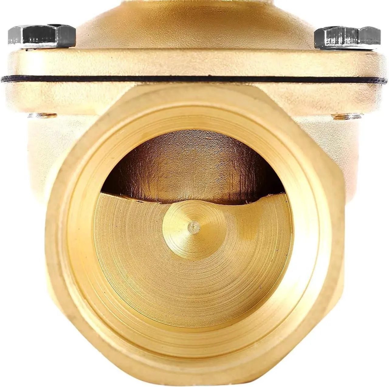 Alt view image 3 of 7 - Brass Electric Solenoid Valve 2" AC110V (NPT, Normally Closed)