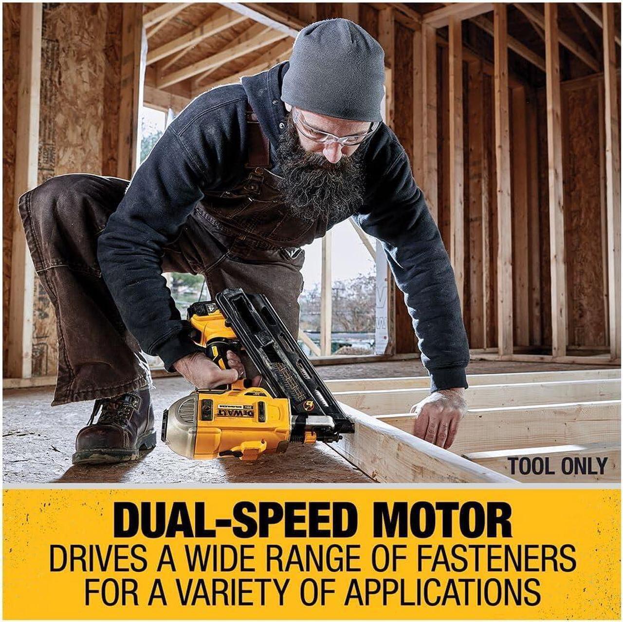 Alt view image 3 of 7 - 20V MAX XR Framing Nailer, Dual Speed, Bare Tool Only (DCN692B)
