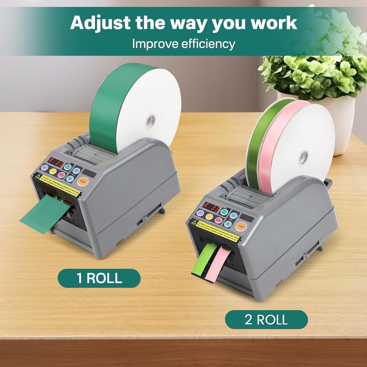 Alt view image 2 of 7 - Cutting Machine, Advanced Automatic Electric Tape Dispenser, 999mm Max Cut Length, Manual & Auto Modes, for Business, Schools, Restaurants, Factories, Warehouses & Home Use