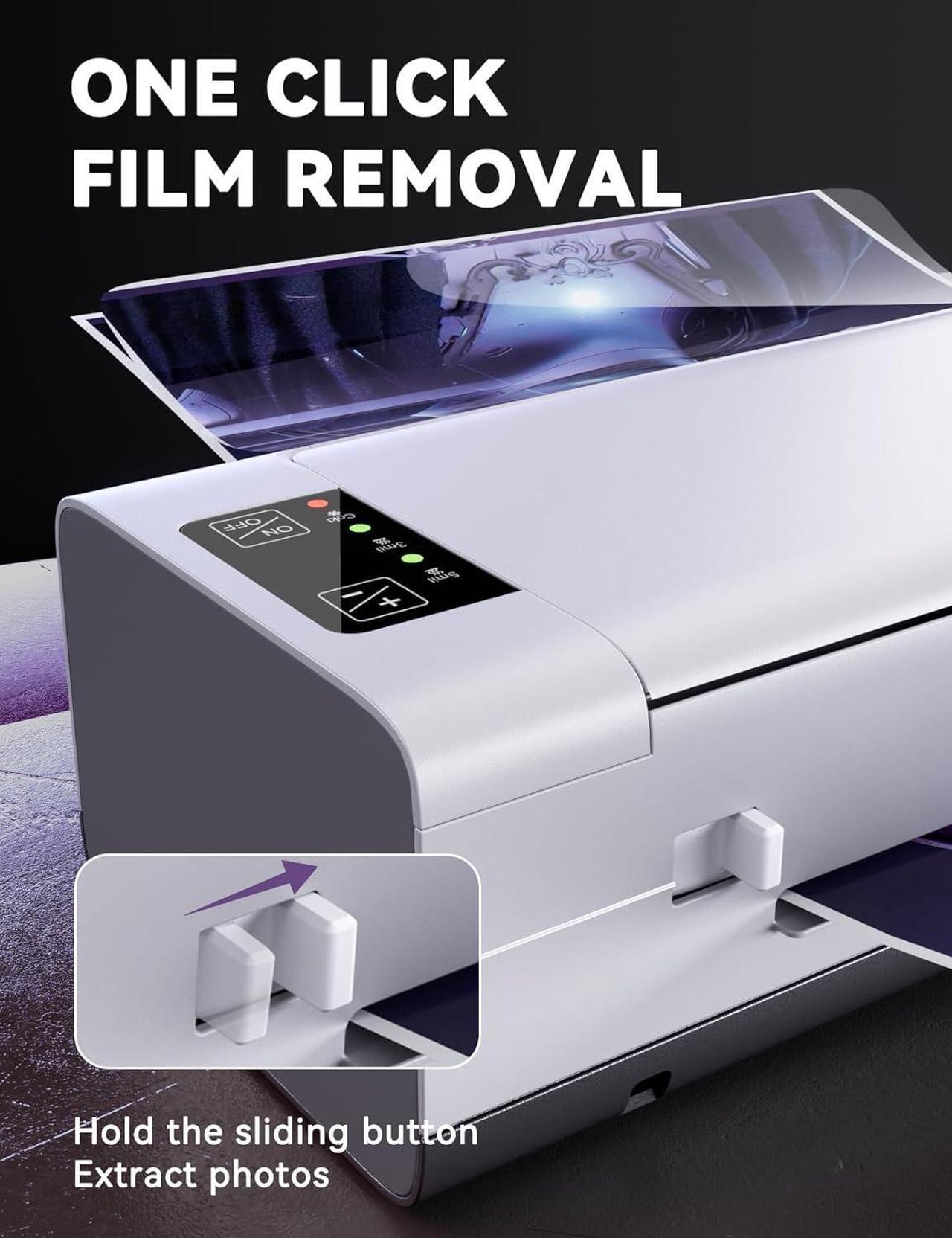 Alt view image 5 of 7 - A3 Laminator Machine,13 Inch 9-in-1 Laminating Machine with Laminating Sheets,Thermal Laminator Hot & Cold with Fast Warm Technology for Home,Office or School Supplies,White