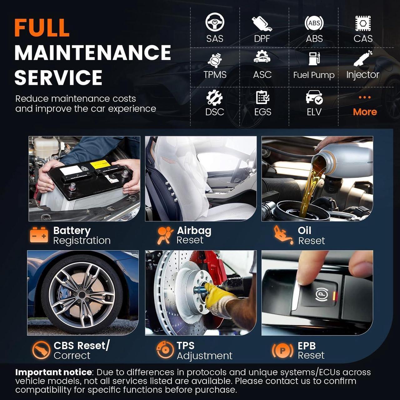Alt view image 4 of 7 - BM700 Fit for BMW OBD2 Scanner - Full System Diagnostic Scan Tool with All Reset Services, Battery Registration Tool for BMW Mini Cooper Code Reader, Enhanced CBS Reset/Correct, EGS, CAS Reset