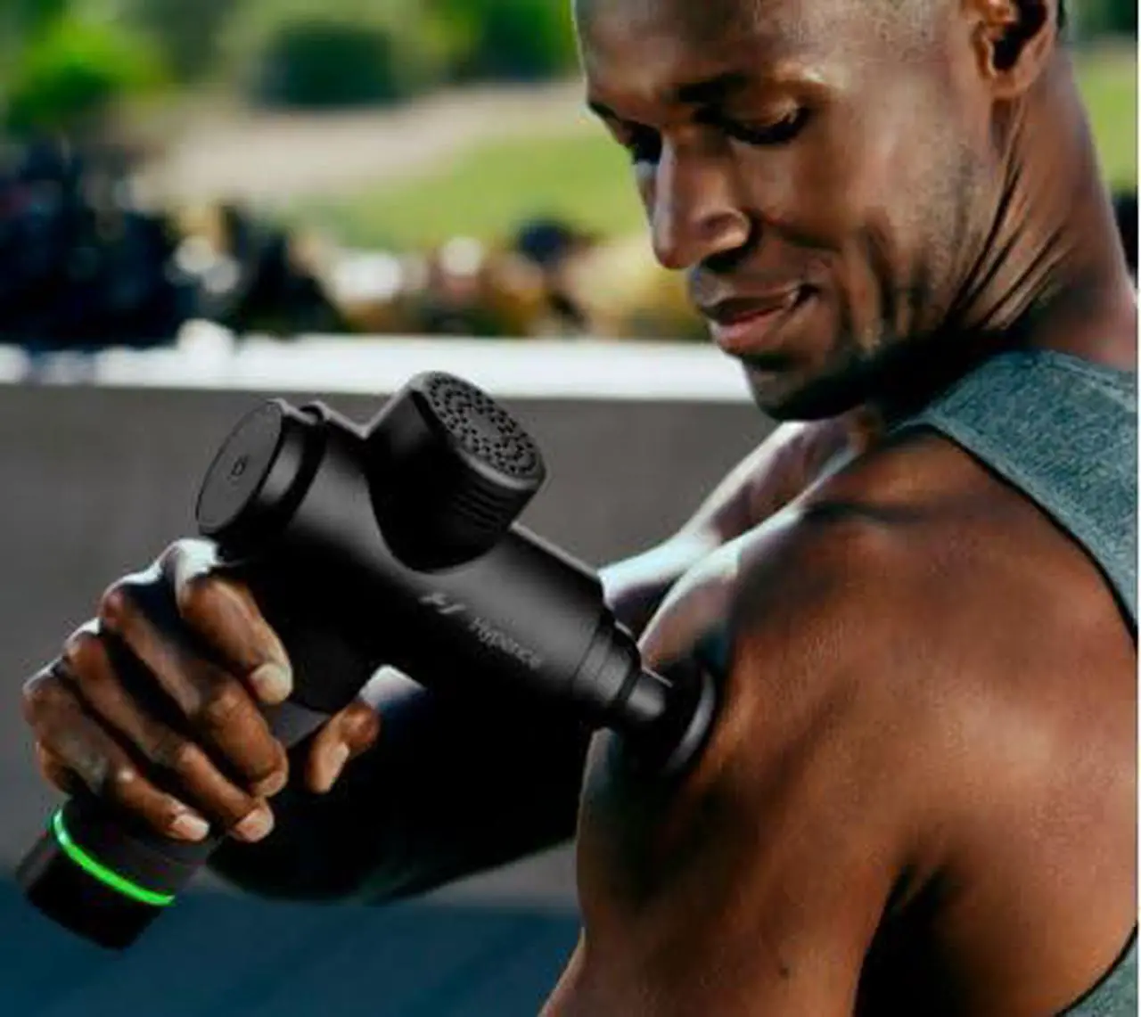 Alt view image 4 of 7 - Hypervolt 2 Black - Featuring Quiet Glide Technology - Handheld Percussion Massage Gun | 3 Speeds, 5 Interchangeable Heads | Helps Relieve Sore Muscles and Stiffness |FSA and HSA Eligible