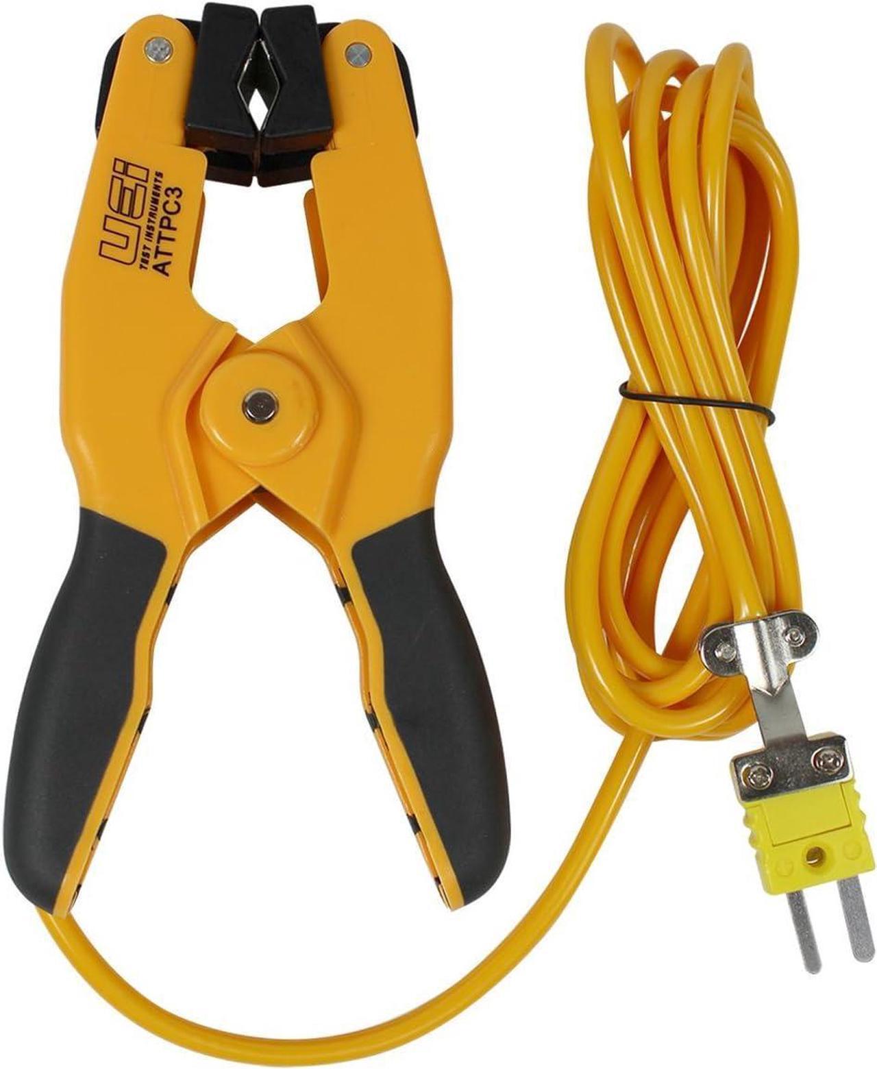 Main image of Test Instruments ATTPC3 Pipe Clamp K-Type Thermocouple adapter, HVAC Temperature Probe for Clamp Meters, Surface Thermometer for Boiler and AC Line Temperature Readings