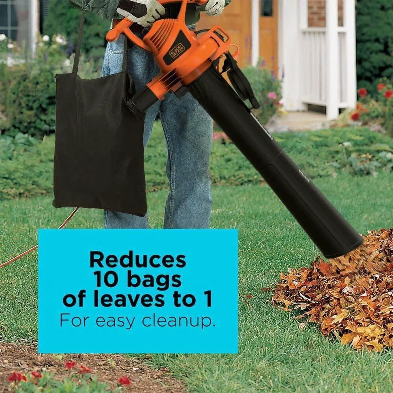 Alt view image 5 of 7 - 3-in-1 Electric Leaf Blower, Leaf Vacuum, Mulcher, 12-Amp (BV3100)