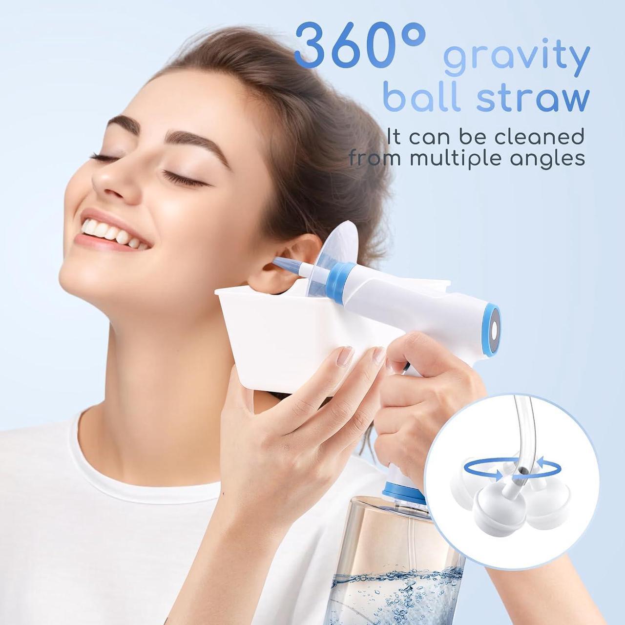 Alt view image 5 of 7 - Electric Ear Irrigation Kit with 4 Pressure Modes, Ear Cleaner with Camera, 1080P Otoscope, Ear Cleaning Tool with 7-Piece Set, Earwax Removal Kit for Daily Cleaning