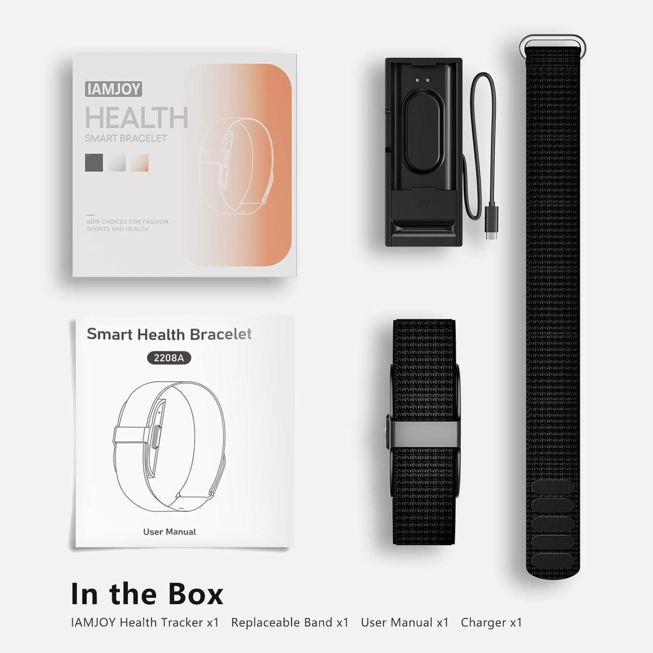 Alt view image 7 of 7 - Smart Health Wristband, Wearable Activity & Fitness Tracker for Multi-Sport Mode, All-Day Automatic Continuous Monitoring of Health Data, Improve Sleep, Stress & Wellness, with Free App, Black