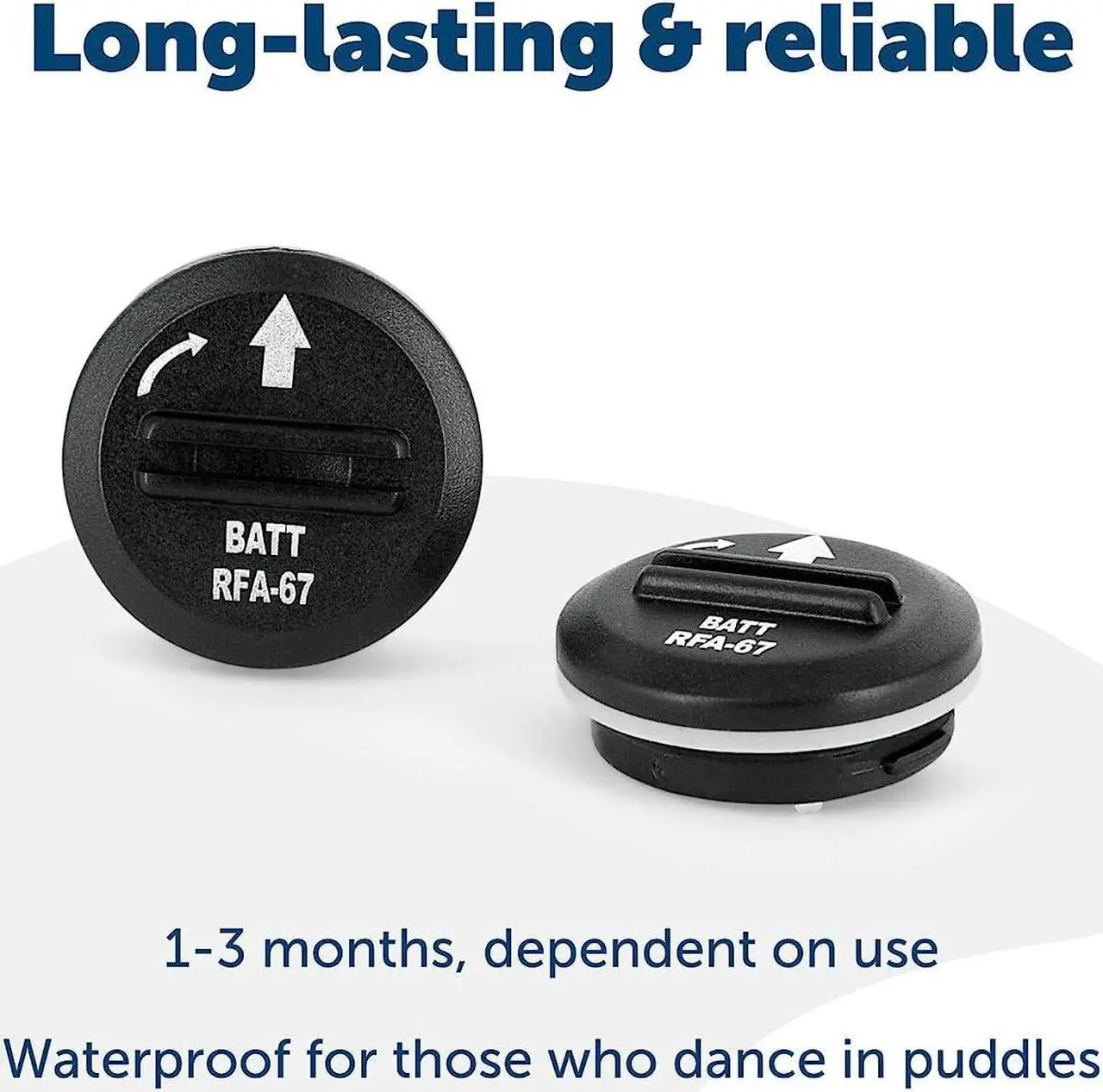Alt view image 4 of 6 - PetSafe RFA-67 6 Volt Replacement Batteries - 2 Pack - Compatible with PetSafe 6V Lithium Battery-Operated Pet Products and Specific Dog Receiver Collars - RFA-67D-11, Black