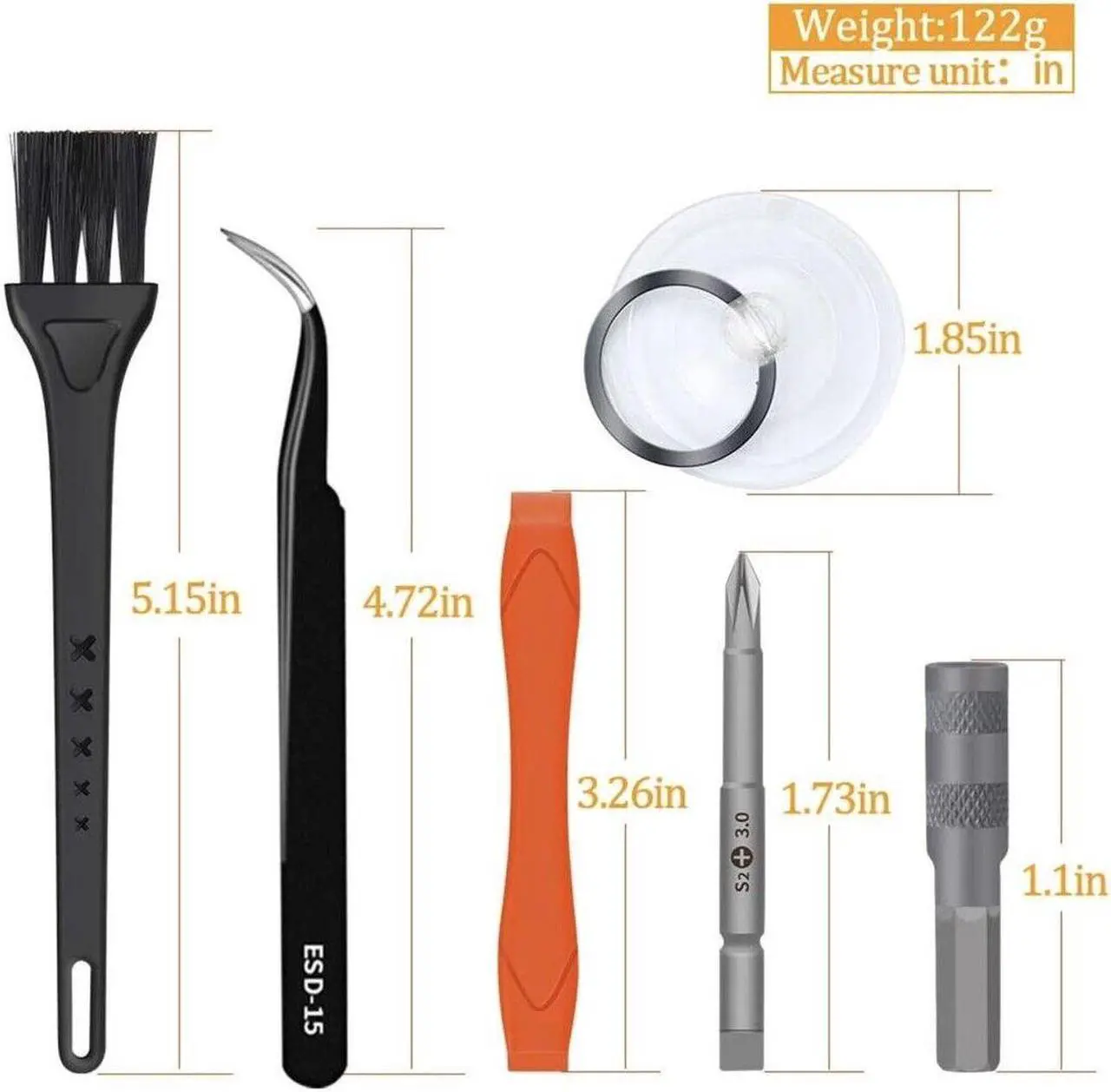 Alt view image 5 of 7 - Video Game Repair Kit Tools for Nintendo Switch Wii DS,Lite DSi 3DS GBA SP NDS