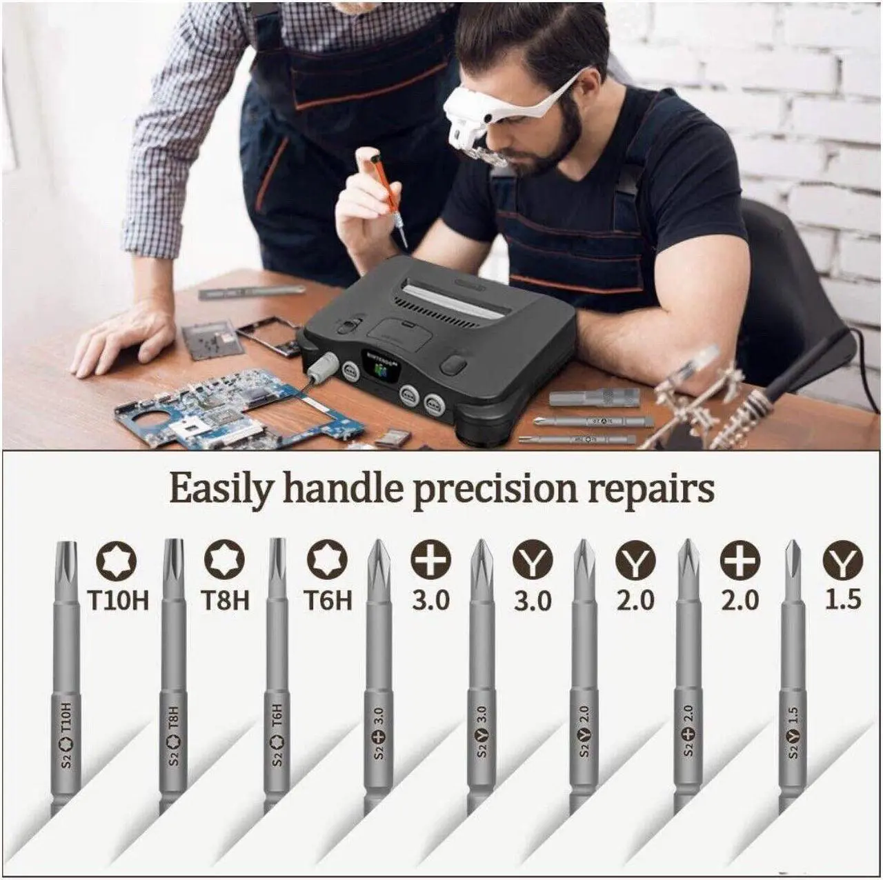 Alt view image 6 of 7 - Video Game Repair Kit Tools for Nintendo Switch Wii DS,Lite DSi 3DS GBA SP NDS
