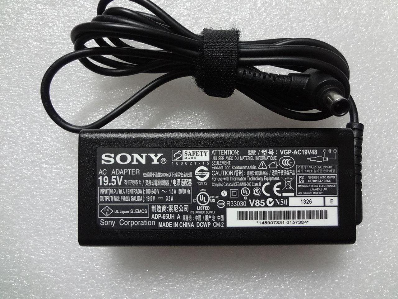 Alt view image 5 of 6 - Genuine 19.5V For Sony Vaio Laptop Charger AC Adapter VGP-AC19V48 ADP-65UH A 65W