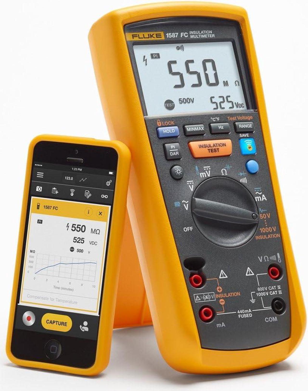 Alt view image 3 of 7 - Fluke 1587/I400 FC 2-In-1 Insulation Multimeter With Clamp