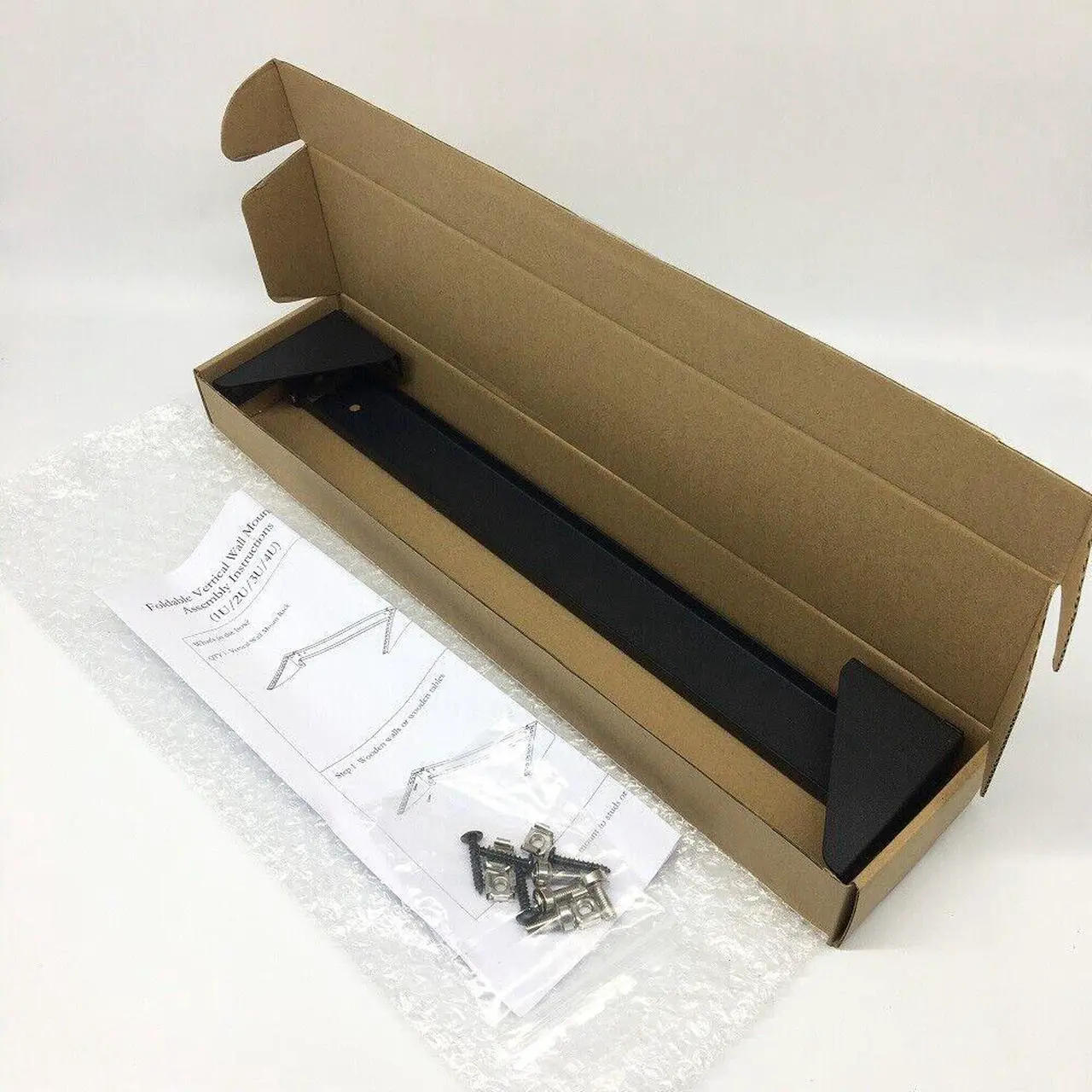Alt view image 4 of 6 - 1U Lightload Foldable 19 Inch Steel Vertical Rack Wall Mountable Server Rack