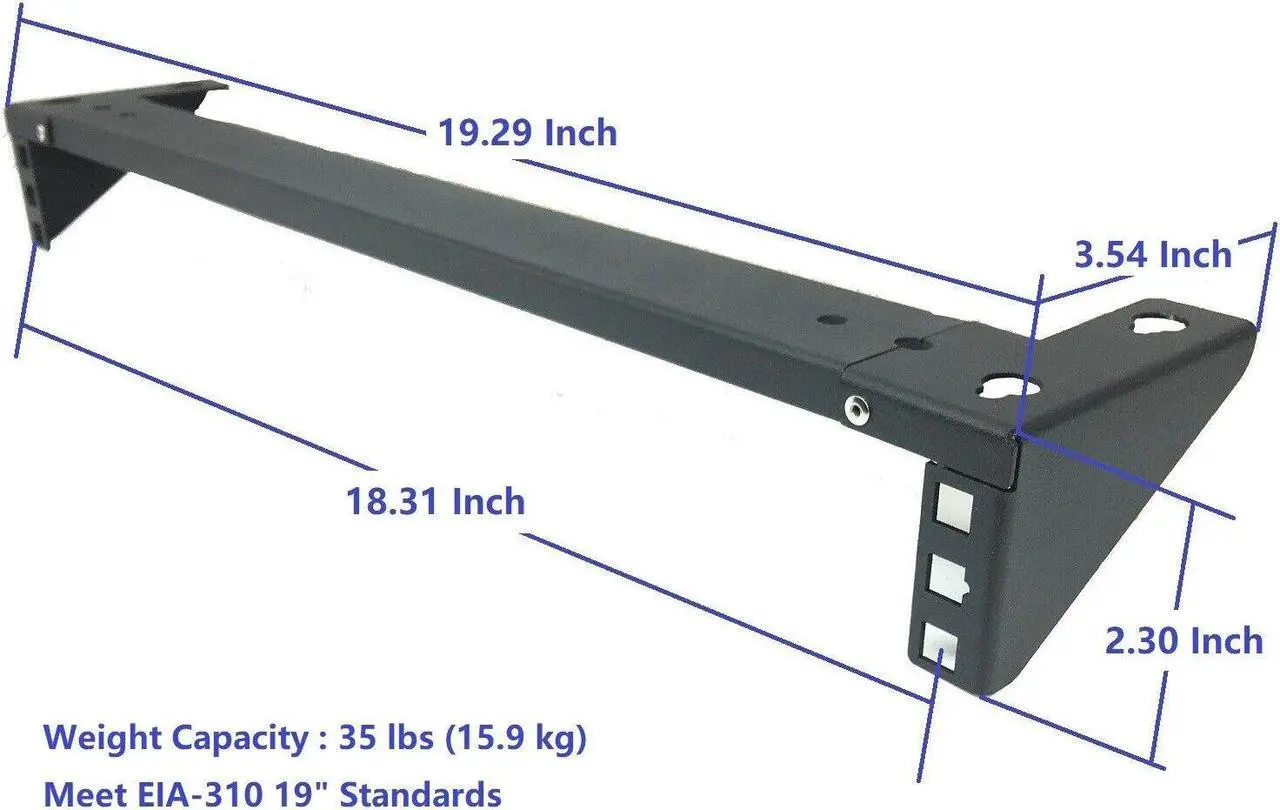 Alt view image 2 of 6 - 1U Lightload Foldable 19 Inch Steel Vertical Rack Wall Mountable Server Rack