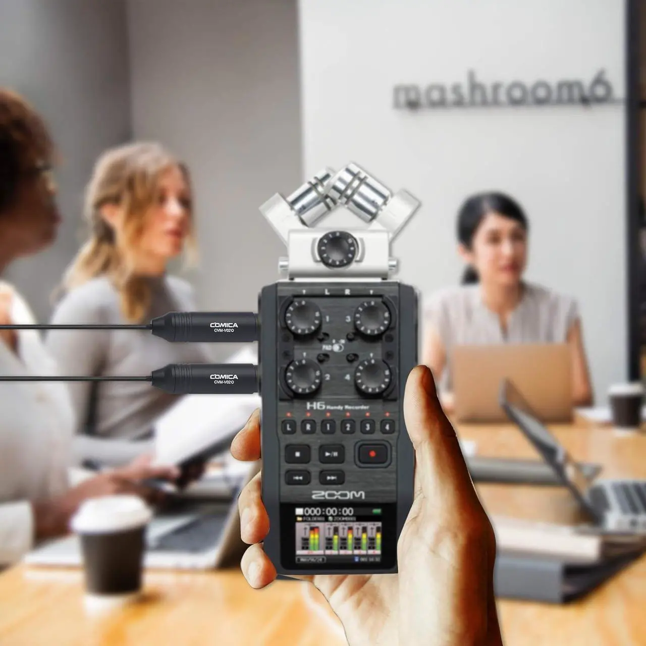 Alt view image 4 of 7 - XLR Lavalier Microphone, CVM-V02 Omni-Directional 3-pin Lapel Microphone for Canon Sony Panasonic Camcorders Zoom H4n H5 H6n Tascam DR-40 DR-60D DR-70D DR-100 Recorders(1.8meter 2 Pack)