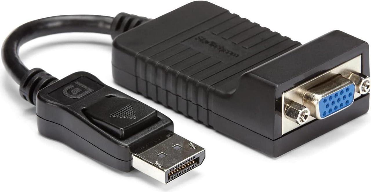 Main image of DisplayPort to VGA Adapter - Active DP to VGA Converter - 1080p Video - Durable - DP/DP++ Source to VGA Monitor Cable Adapter Dongle - DP 1.2 to VGA - Latching DP Connector (DP2VGA)