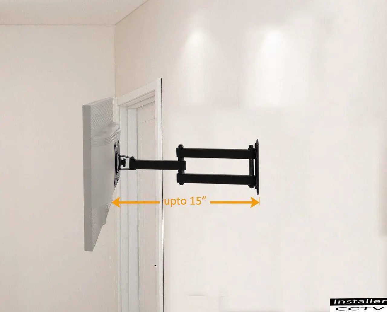 Alt view image 7 of 7 - Universal Cantilever Wall Mount for 14"-30" LCD/LED TV/Monitor