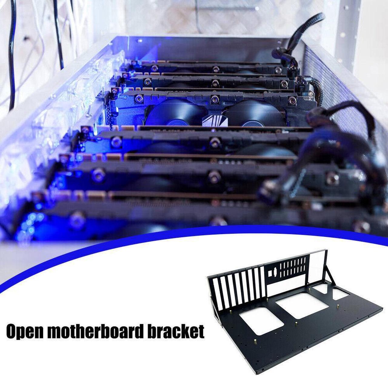 Alt view image 6 of 7 - Open Air Graphics Card Bracket 4 GPU Computer Chassis Mining Rig Frame Cas