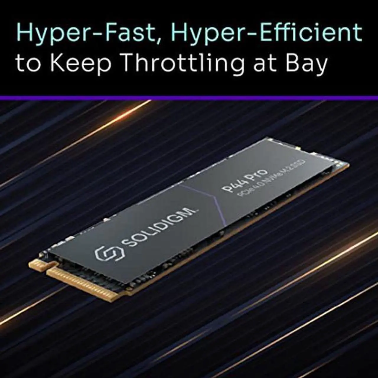 Alt view image 5 of 5 - Solidigm(tm) P44 Pro Series 1TB PCIe GEN 4 NVMe 4.0 x4 M.2 2280 3D NAND Internal Solid State Drive, Read/Write Speed up to 7000MB/s and 6500MB/s, SSDPFKKW010X7X1...