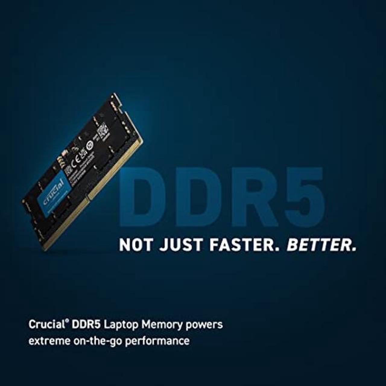 Alt view image 2 of 5 - Crucial RAM 32GB DDR5 4800MHz CL40 Laptop Memory CT32G48C40S5