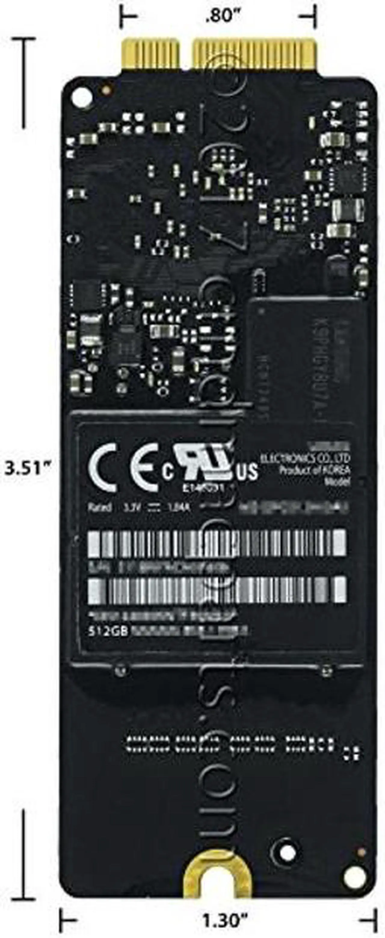 Alt view image 2 of 5 - Odyson - 512GB SSD Upgrade Kit Replacement for MacBook Pro 13" A1425 (Late 2012 - Early 2013)