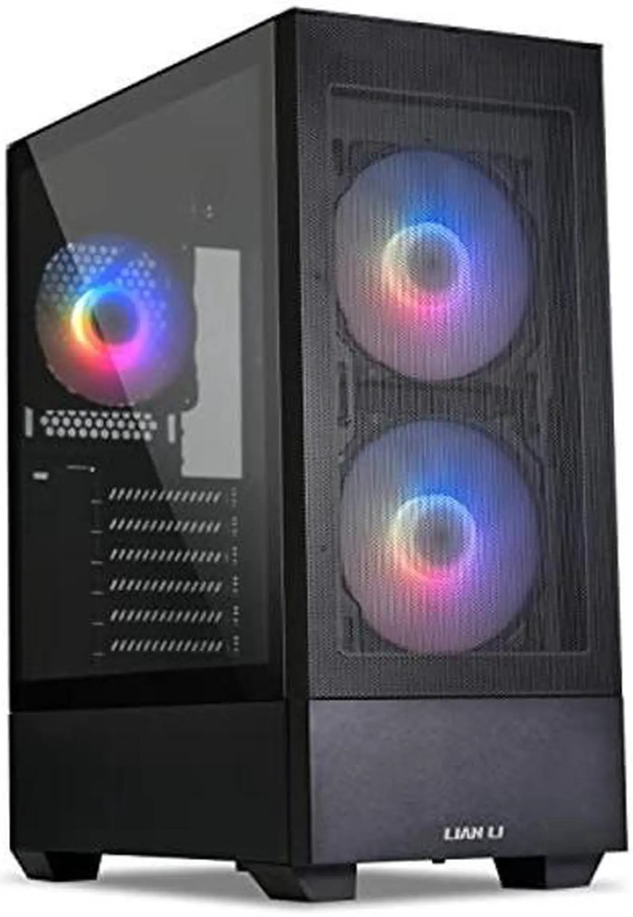 Main image of LIAN LI High Airflow ATX PC Case, RGB Gaming Computer Case, Mesh Front Panel Mid-Tower Chassis w/ 3 ARGB PWM Fans Pre-Installed, USB Type-C Port, Tempered Glass Side Panel (LANCOOL 205 MESH C, Black)
