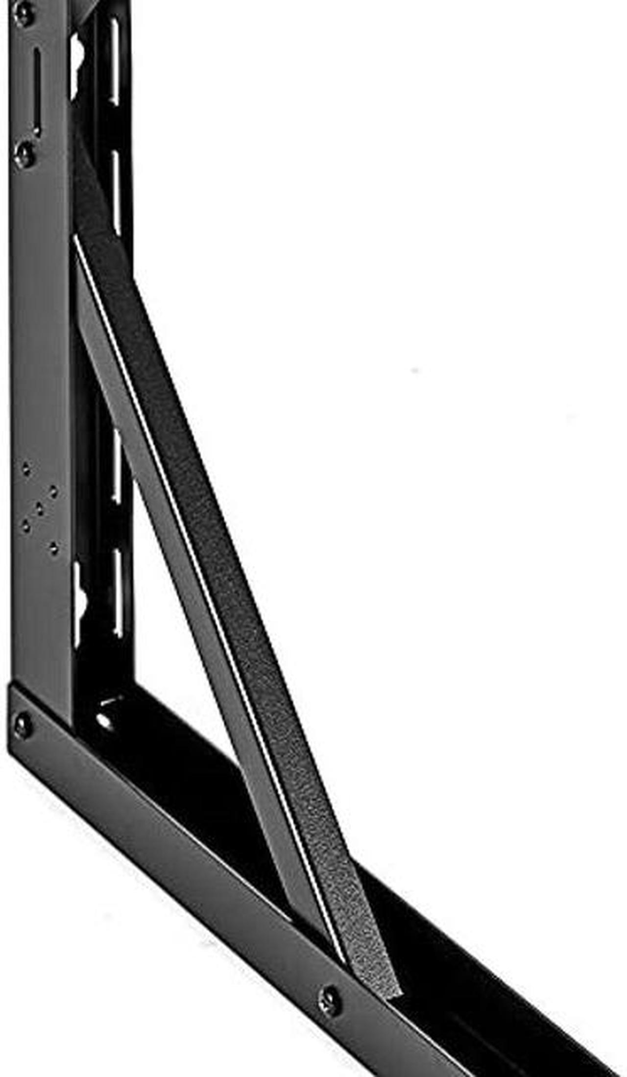 Alt view image 3 of 5 - NavePoint 6U Open Frame Wall Mount Server Rack for 19" Networking IT Equipment & A/V Gear, 24.81" Depth, 132 lbs Weight Capacity, 12-24 Threaded