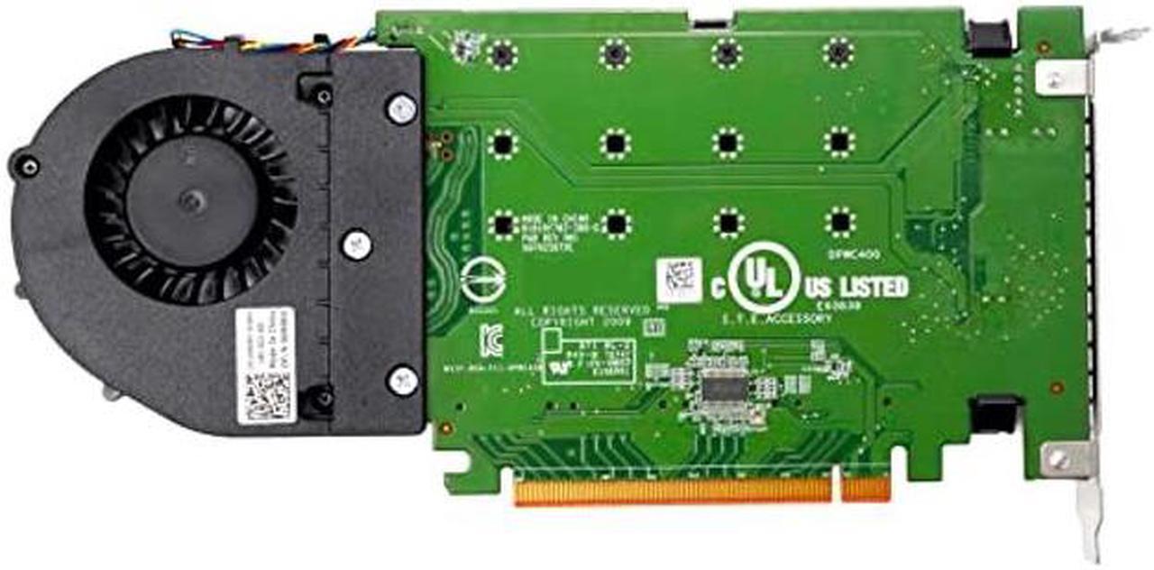 Alt view image 3 of 5 - M.2 NVME PCIE3.0 x4 Solid State Storage Adapter Card with Fan Fit for DELL T5810 T5820 T7810 T7910 R7910 T7820 T7920 Workstation and 13G R630 R730 14G R540 R740 R640 Server 06N9RH 6N9RH 080G5N 80G5N