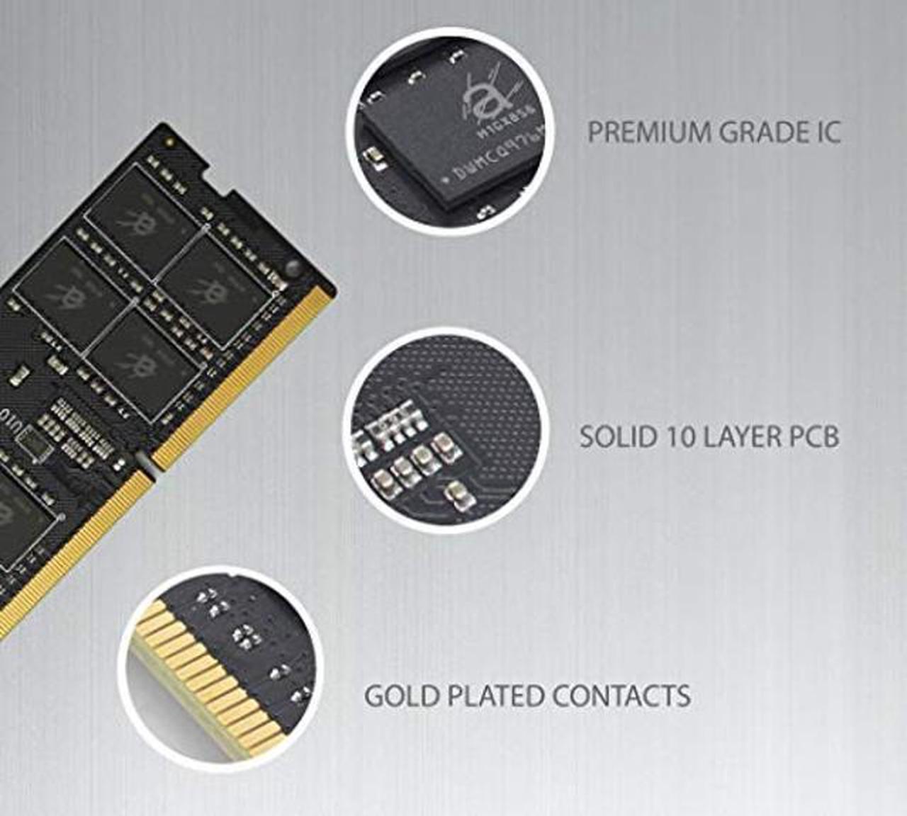Alt view image 4 of 5 - Adamanta 32GB (2x16GB) DDR4 2133Mhz PC4-17000 SODIMM 2Rx8 CL15 1.2v Non-ECC Unbuffered Notebook DRAM RAM