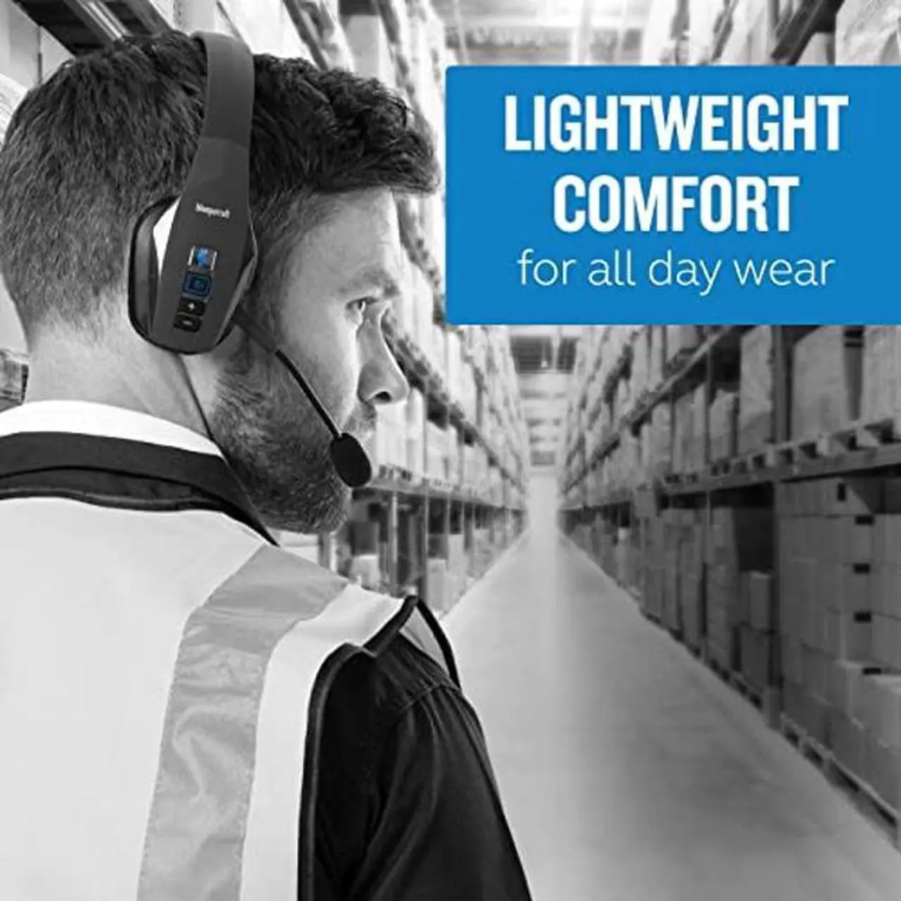 Alt view image 5 of 5 - BlueParrott B550-XT Voice-Controlled Bluetooth Headset - Industry Leading Sound with Long Wireless Range, Extreme Comfort and Up to 24 Hours of Talk Time, Black