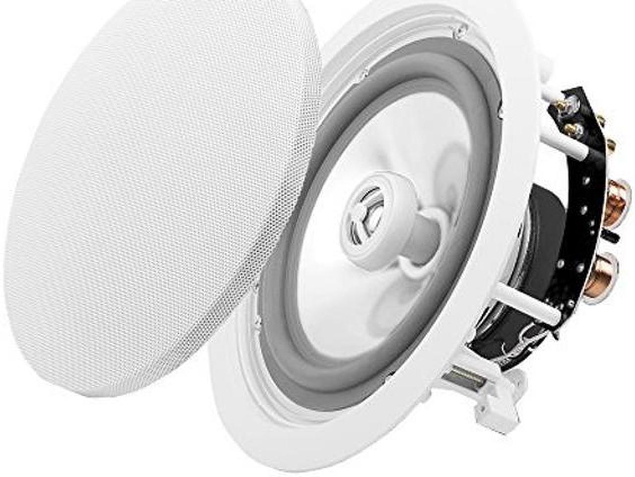 OSD Audio 8" Weatherproof in-Ceiling Speaker Pair - Indoor/Outdoor Stereo - ICE840WRS