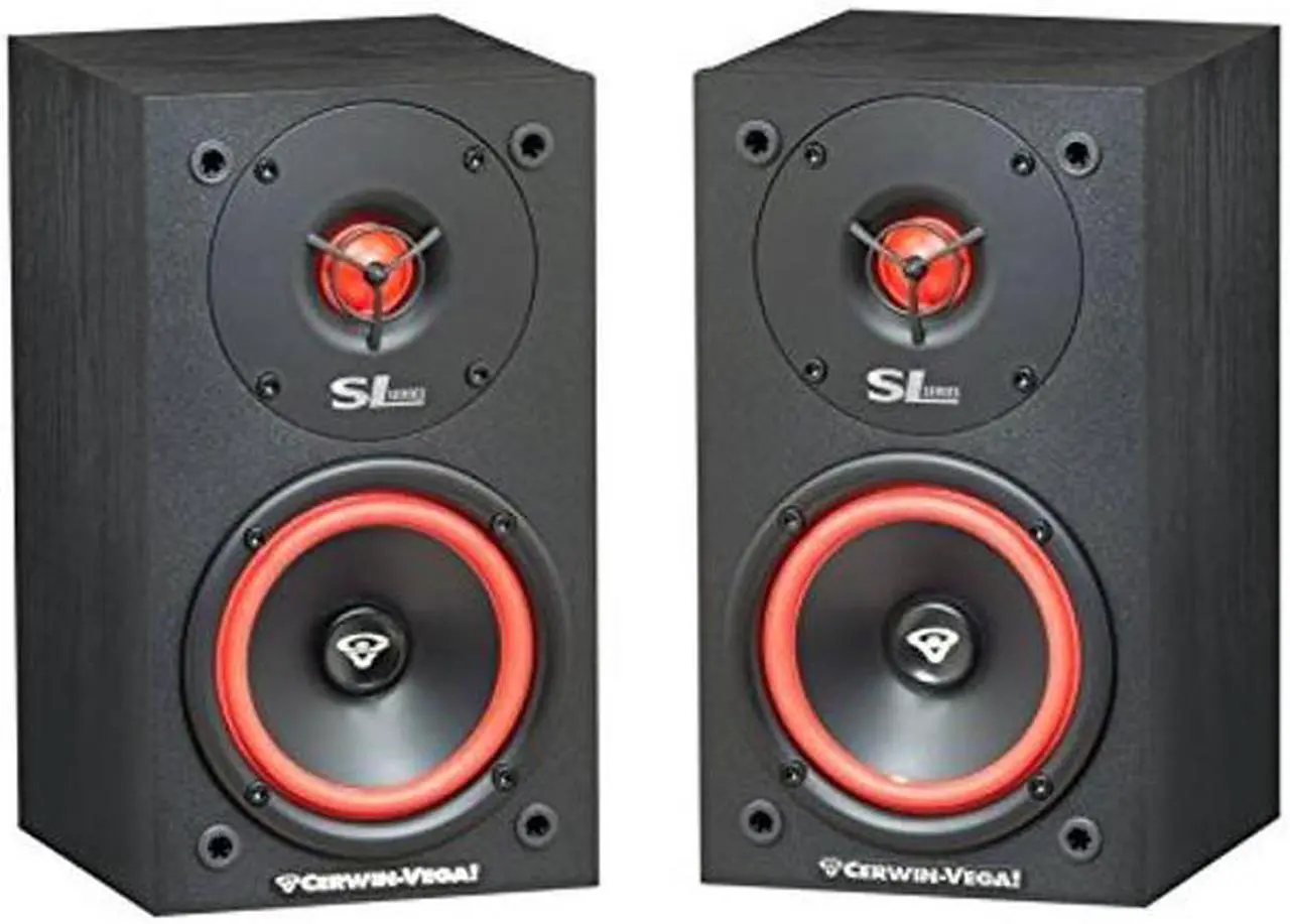 Main image of Home Audio Cerwin Vega SL-5M 5 1/4" 2-Way Satellite Speakers/Driver with 1" Soft Dome Tweeter Set of 2 - Black