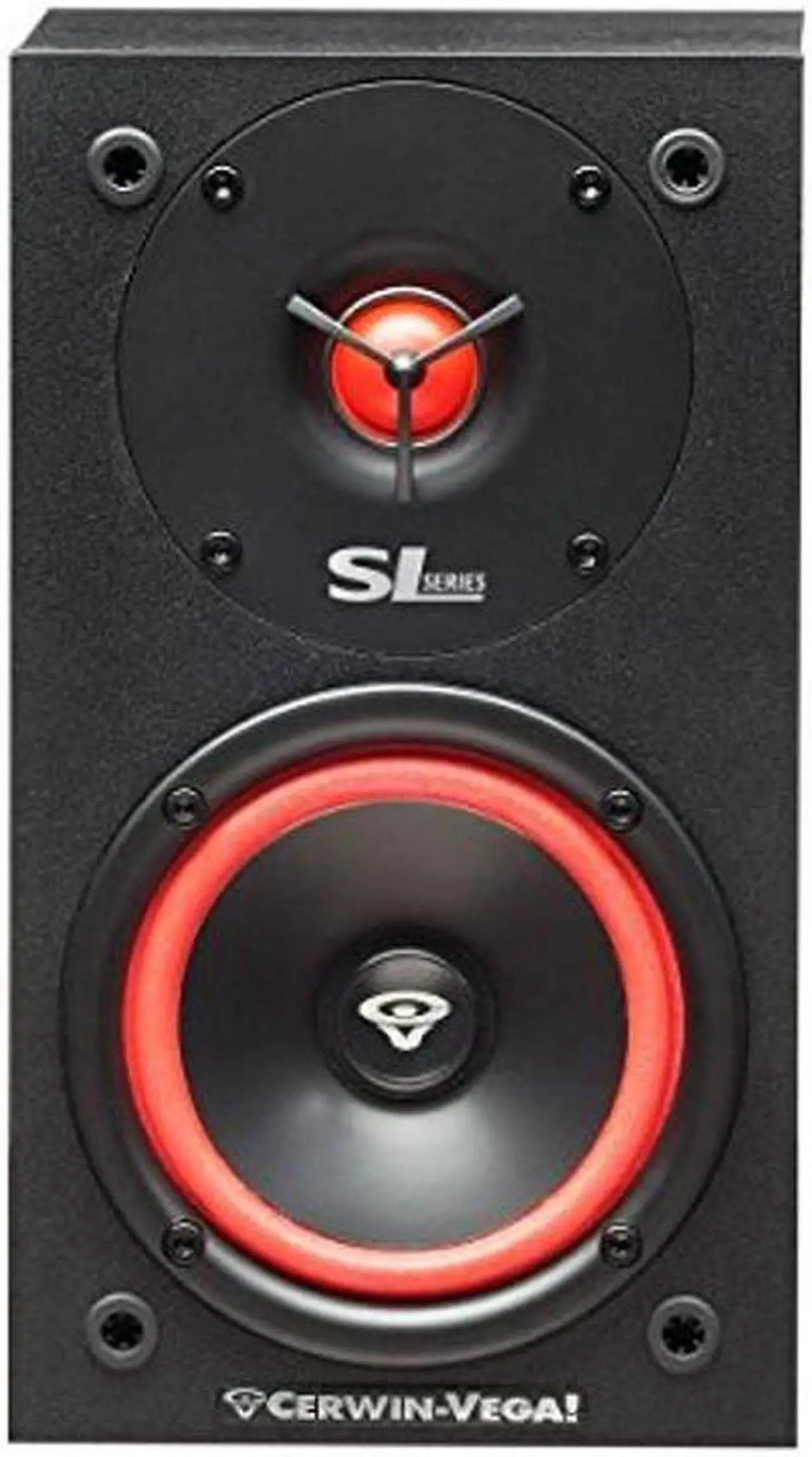 Alt view image 5 of 5 - Home Audio Cerwin Vega SL-5M 5 1/4" 2-Way Satellite Speakers/Driver with 1" Soft Dome Tweeter Set of 2 - Black
