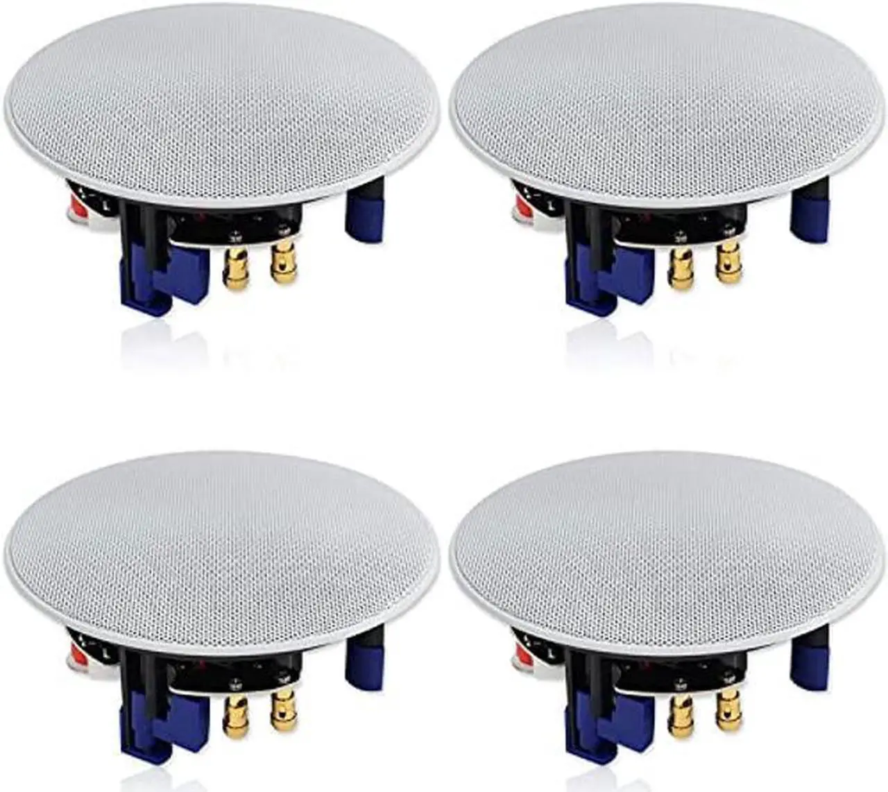 Main image of Herdio 320 Watts 2 Way Flush Mount Ceiling Speakers 4 Inches Perfect for Bathroom, Kitchen,Living Room,Office 4 Speakers