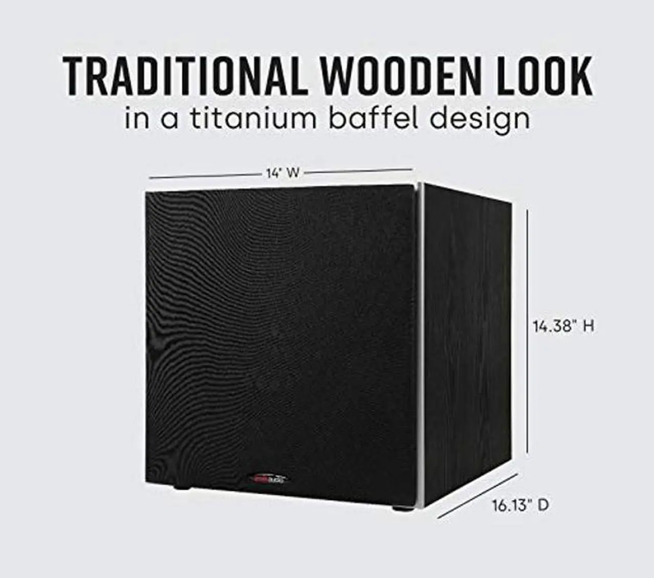 Alt view image 3 of 5 - Polk Audio PSW10 10" Powered Subwoofer - Power Port Technology, Up to 100 Watts, Big Bass in Compact Design, Easy Setup with Home Theater Systems, Timbre-Matched with Monitor & T-series Polk Speakers