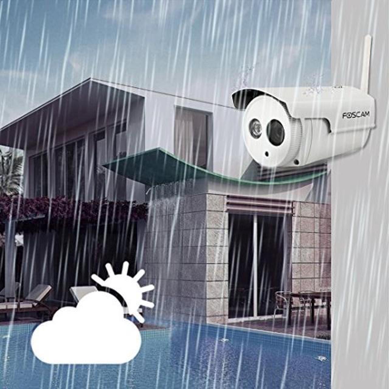 Alt view image 4 of 5 - Foscam HD 720P Outdoor WiFi Security Camera - Weatherproof IP66 Bullet / 1MP IP Wireless Surveillance Camera System with iOS/Android App, Night Vision up to 65ft, and More (FI9803P)