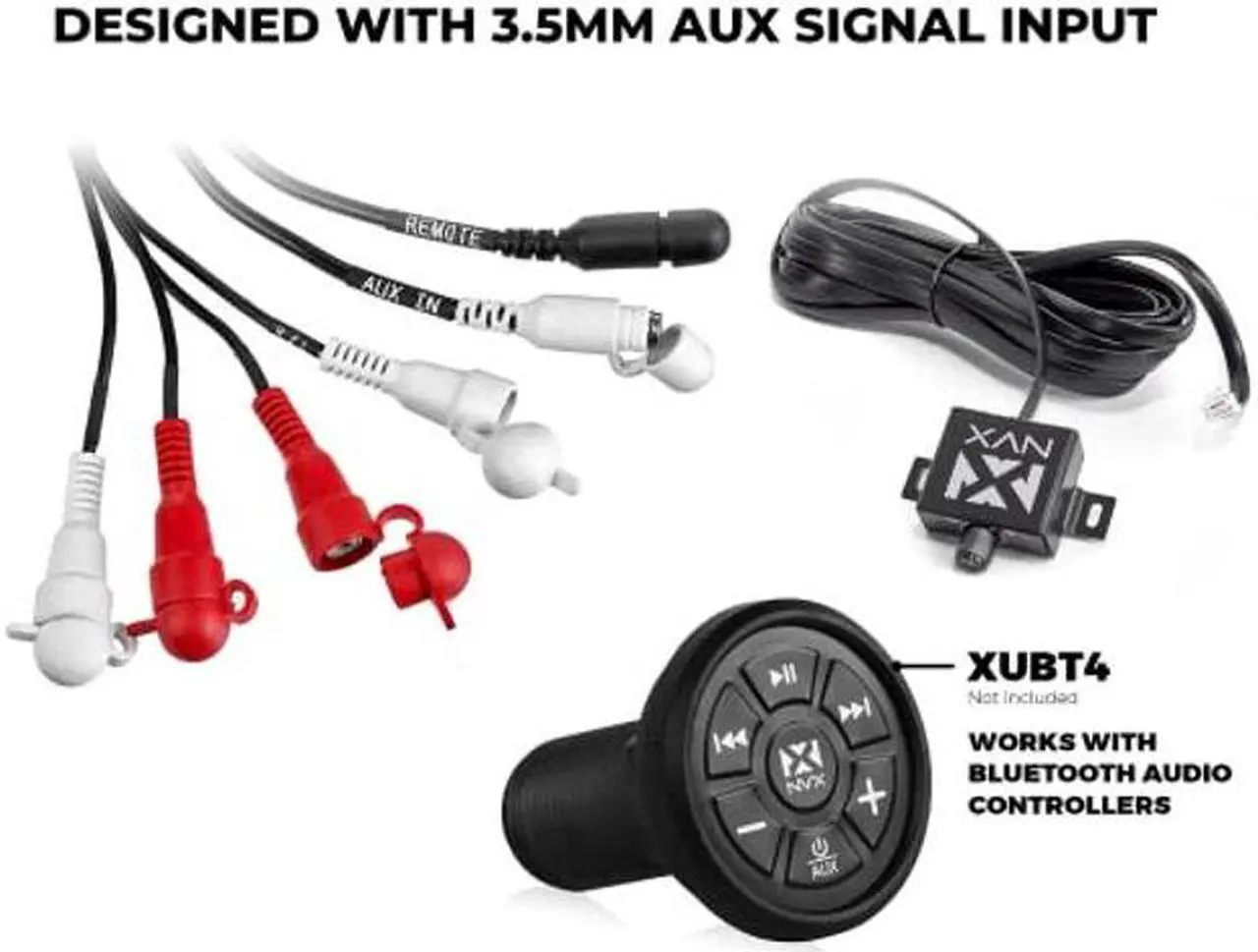 Alt view image 4 of 5 - NVX MVPA2 600W Total RMS 2-Channel Bridgeable Marine-V Series Micro Class D Compact Marine/Powersports/Motorcycle Amplifier | IPX67 Waterproof Rating