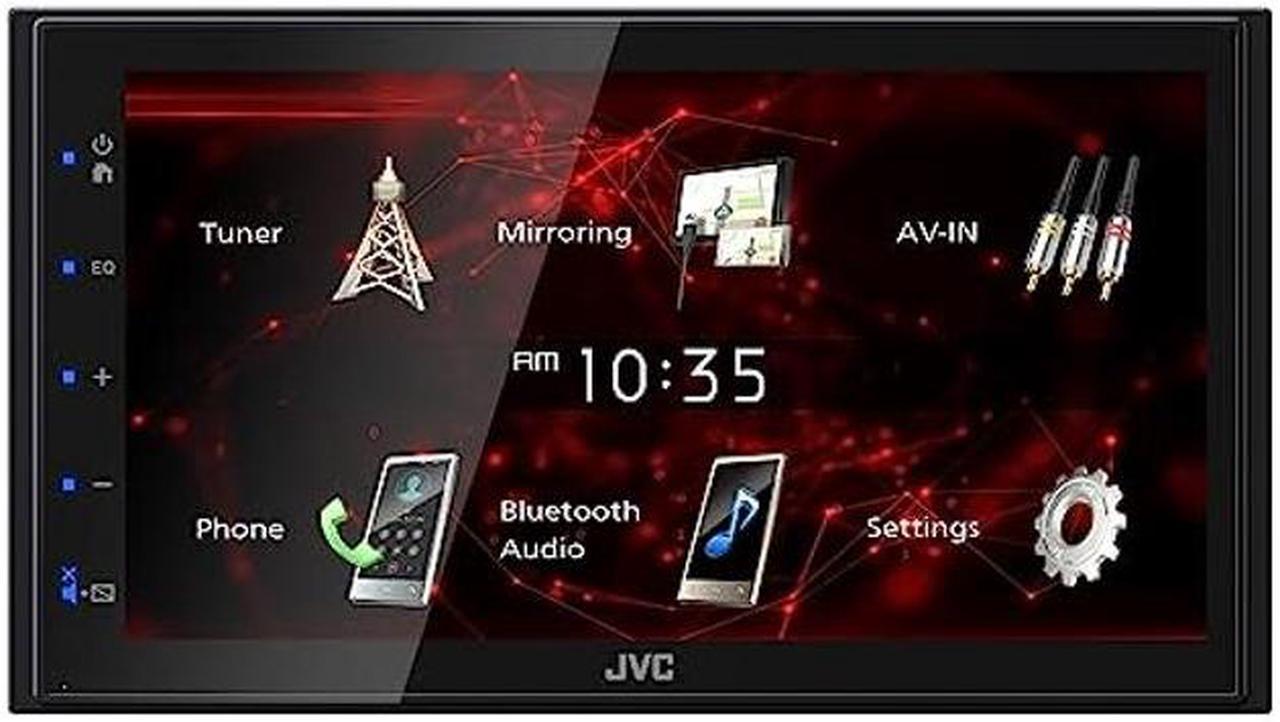 JVC KW-M180BT Bluetooth Car Stereo Receiver with USB Port - 6.75" Touchscreen Display - AM/FM Radio - MP3 Player Double DIN - 13-Band EQ