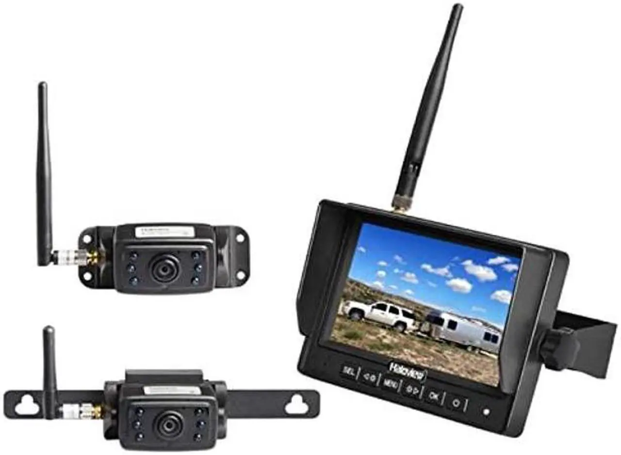 Main image of Haloview MC5111-2 Hitch Camera 5'' LCD 720P HD Digital Wireless Backup Camera System Rear View Monitor and IP69K Waterproof Reversing Built in DVR Kit for Trucks/Trailer/Bus/RVs/Pickups/Camper/Vans