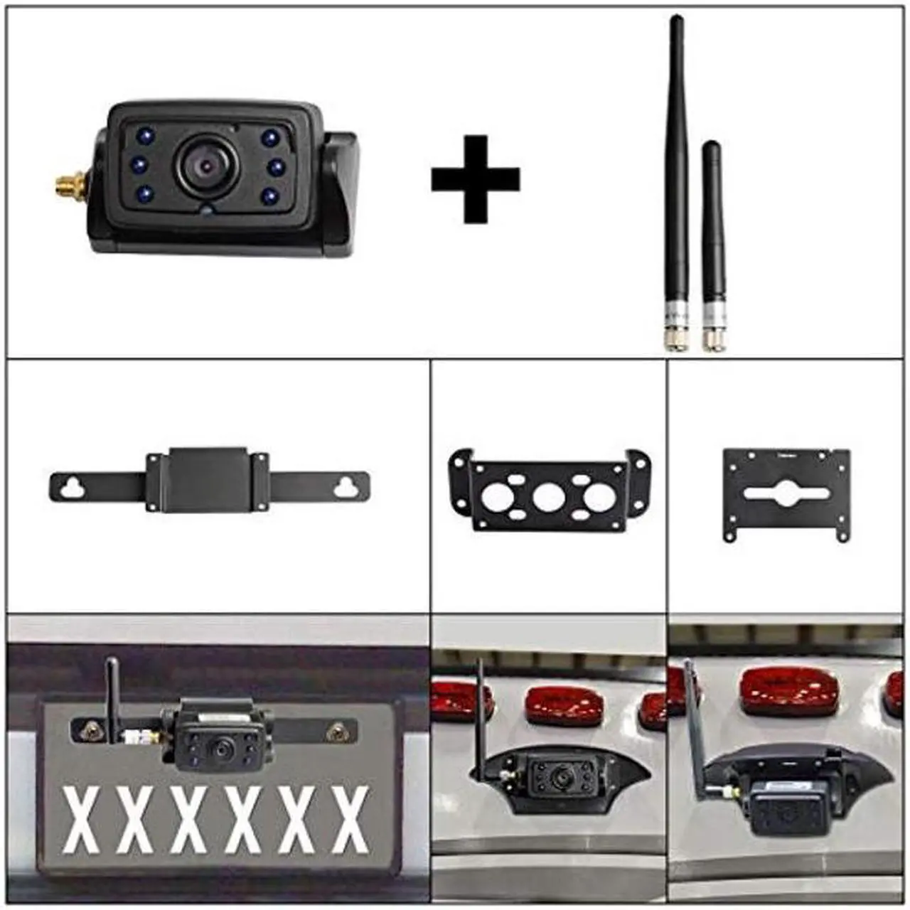 Alt view image 3 of 5 - Haloview MC5111-2 Hitch Camera 5'' LCD 720P HD Digital Wireless Backup Camera System Rear View Monitor and IP69K Waterproof Reversing Built in DVR Kit for Trucks/Trailer/Bus/RVs/Pickups/Camper/Vans